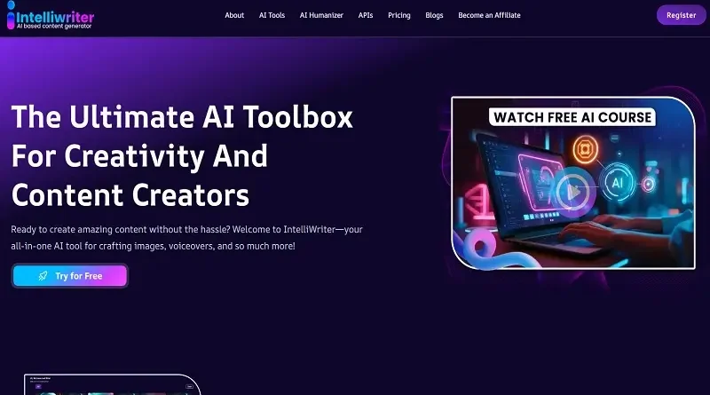 IntelliWriter.io: Генератор контента на основе искусственного интеллекта