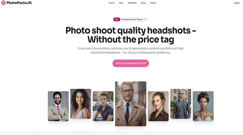 PhotoPacks.AI: Foto kepala dengan kualitas profesional