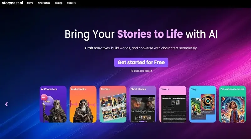 StoryNest.ai: Создавайте истории с помощью искусственного интеллекта