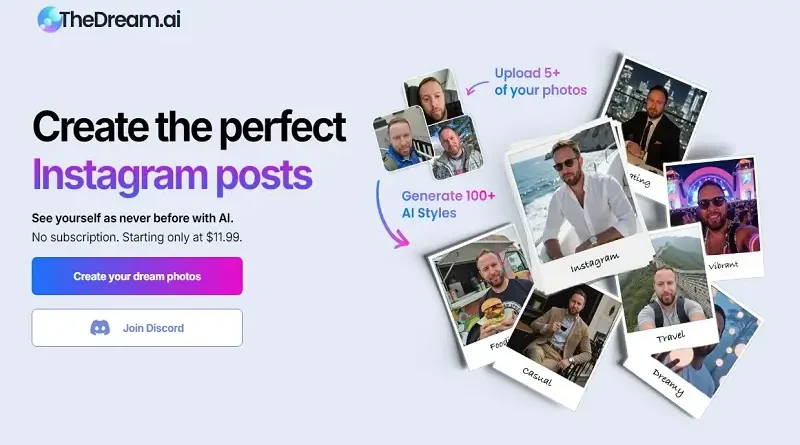 TheDream.ai: Buat foto profil Anda yang sempurna