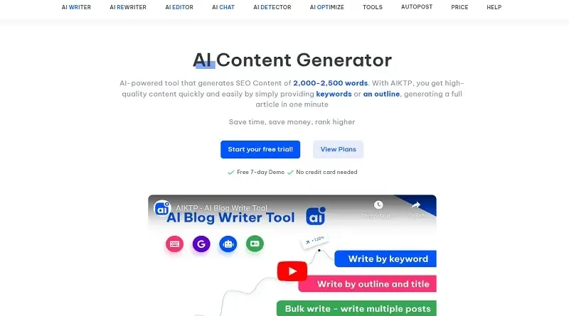 AIKTP: Инструмент для написания высококачественного SEO-контента