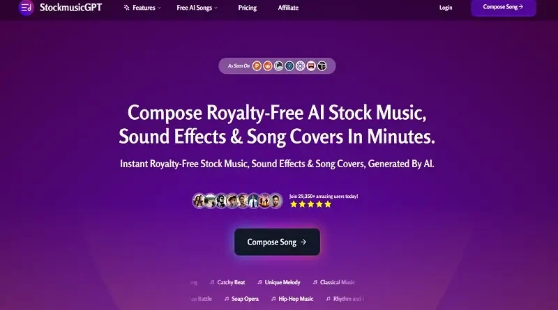 StockmusicGPT: Генератор музыки для создателей контента