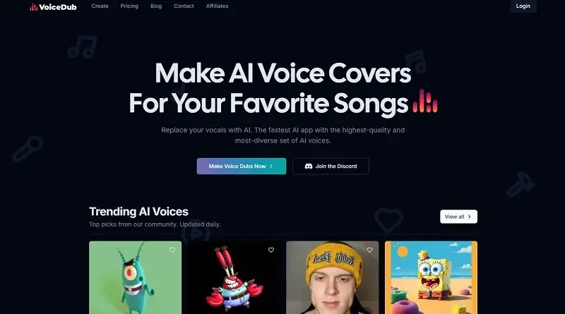 VoiceDub: Sustituye tu voz por inteligencia artificial