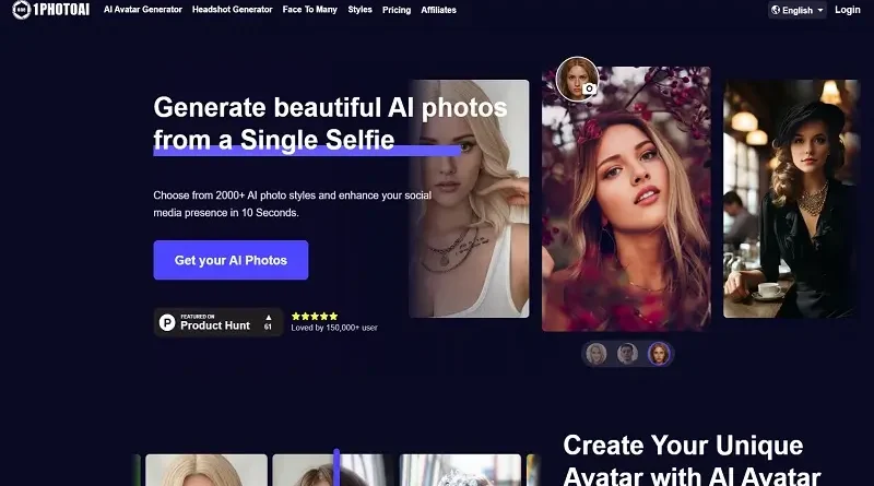 1PhotoAI: Menghasilkan foto potret wajah berkualitas profesional