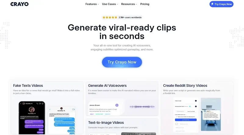 Crayo AI: Pembuatan video yang mudah untuk platform populer